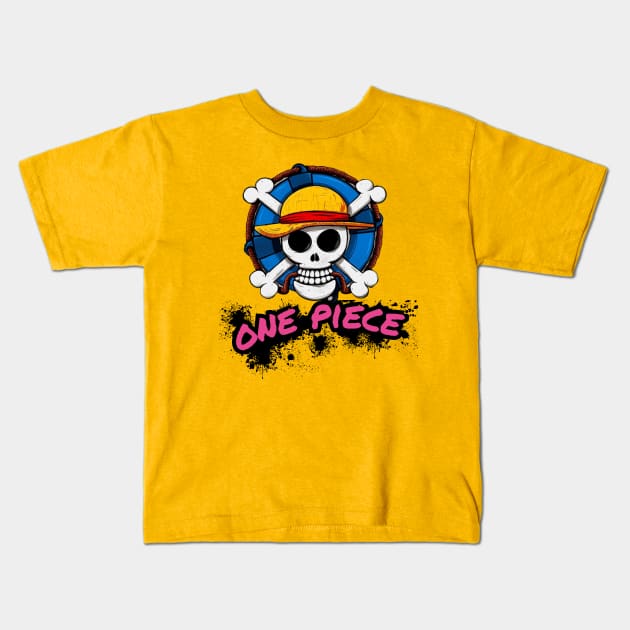 One Piece Kids T-Shirt by Next Graffics